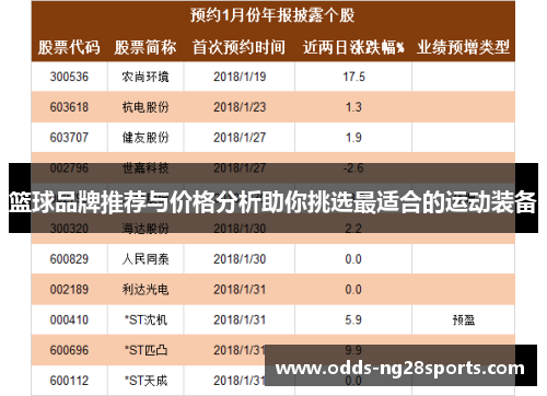 篮球品牌推荐与价格分析助你挑选最适合的运动装备