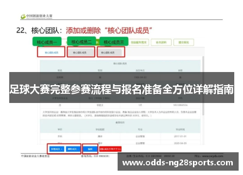 足球大赛完整参赛流程与报名准备全方位详解指南